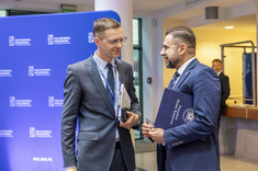 Od lewej: dr hab. M. Ruszel, prof. PRz, K. Stańko,