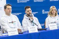 Od lewej: J. Wrona, M. Gacek, O. Gołacka,