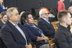 Od lewej: prof. L. Lichołai, dr inż. D. Głowacz-Czerwonka, prof. PRz A. Marciniec,